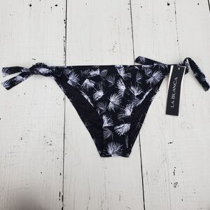 La Blanc Women's Black Petal Pusher California Hipster Swimsuit Swimsuit Sz 6